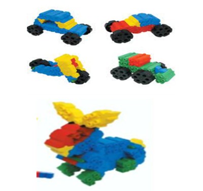 Bộ làm quen STEM lĩnh vực kiến trúc và xây dựng  kèm bộ giáo án hoạt động trải nghiệm thực hành theo các chủ đề con người, động vật, giao thông, robot